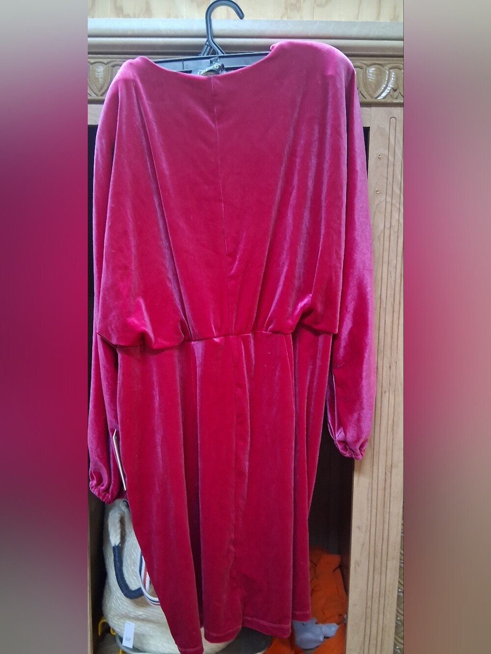 Eloquii Evening Coctail Dress Bold Pink Womans Sz. 16 NWT - Picture 2 of 5